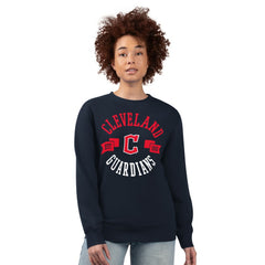 Cleveland Guardians G-III 4Her by Carl Banks Women's Team Logo Fleece Pullover Sweatshirt - Navy