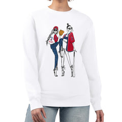 Los Angeles Angels G-III 4Her by Carl Banks Women's Baseball Girls Fleece Pullover Sweatshirt - White