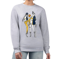 Milwaukee Brewers G-III 4Her by Carl Banks Women's Baseball Girls Fleece Pullover Sweatshirt - Heather Gray