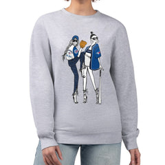 Toronto Blue Jays G-III 4Her by Carl Banks Women's Baseball Girls Fleece Pullover Sweatshirt - Heather Gray