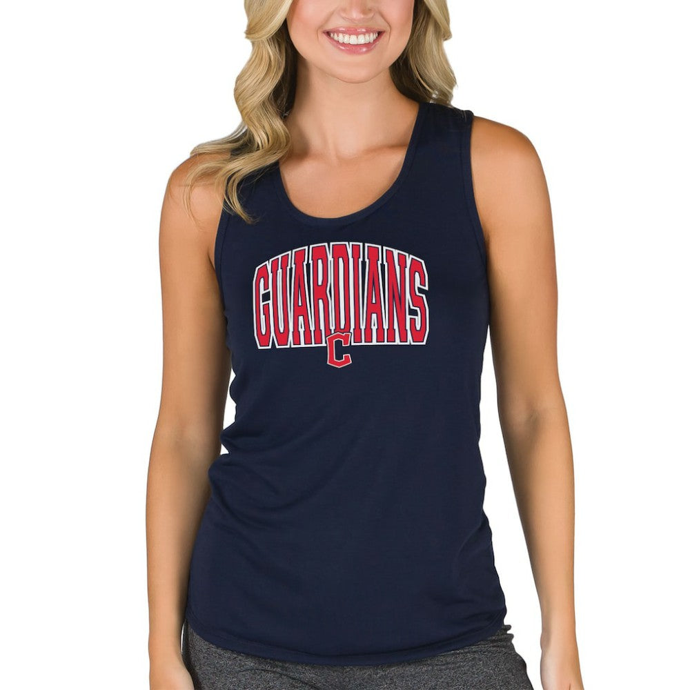 Cleveland Guardians Concepts Sport Women's Marathon Racerback Tank Top - Navy
