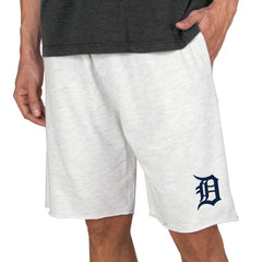 Detroit Tigers Concepts Sport Mainstream Terry Tri-Blend Shorts - Oatmeal
