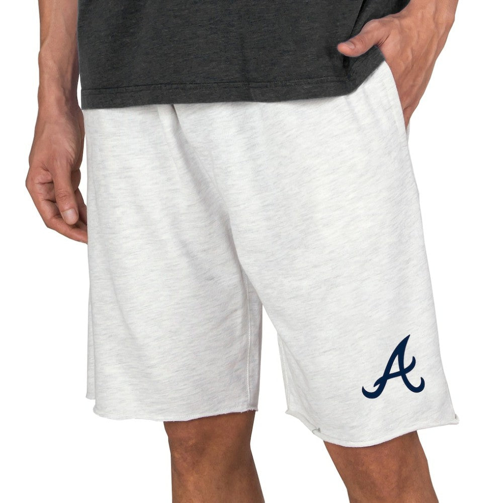 Atlanta Braves Concepts Sport Mainstream Terry Tri-Blend Shorts - Oatmeal
