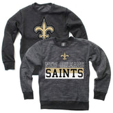New Orleans Saints Wes & Willy Youth Reversible Fleece Pullover Sweatshirt - Black on sale