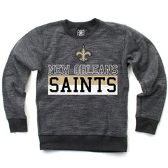 New Orleans Saints Wes & Willy Youth Reversible Fleece Pullover Sweatshirt - Black on sale