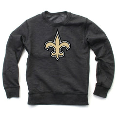 New Orleans Saints Wes & Willy Youth Reversible Fleece Pullover Sweatshirt - Black on sale