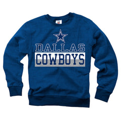 Dallas Cowboys Wes & Willy Youth Reversible Fleece Pullover Sweatshirt - Navy sale