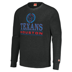 Houston Texans Homage Unisex Color Rush Crest Tri-Blend Pullover Sweatshirt - Charcoal discount