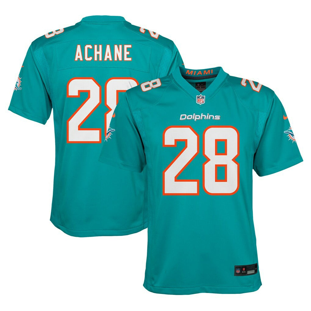 De’Von Achane Miami Dolphins Youth Game Jersey - Aqua | Nike discount