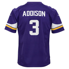 Jordan Addison Minnesota Vikings Youth Game Jersey - Purple | Nike cheap