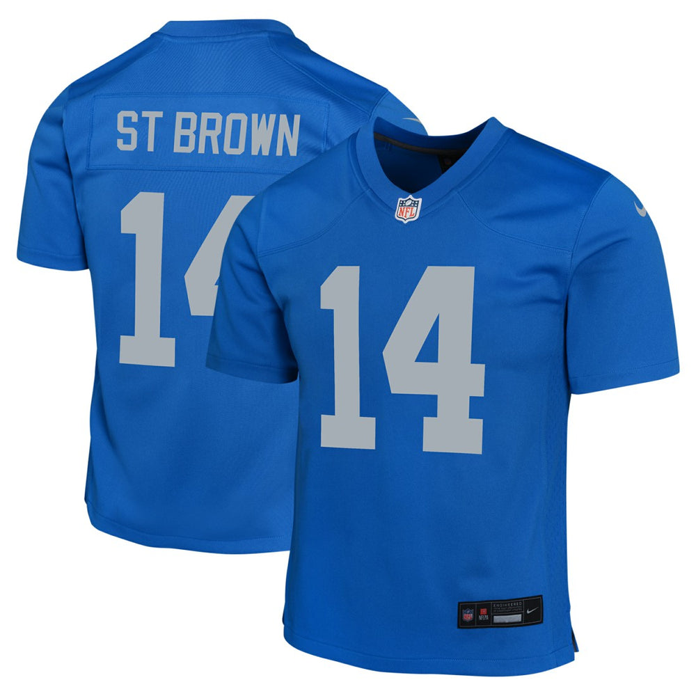 Amon-Ra St. Brown Detroit Lions Youth Game Jersey - Blue | Nike on sale