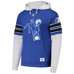 Indianapolis Colts '47 Throwback Double Header Blitz Cornerback Hoodie - Royal discount