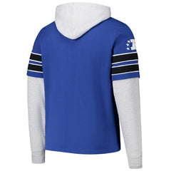 Indianapolis Colts '47 Throwback Double Header Blitz Cornerback Hoodie - Royal discount