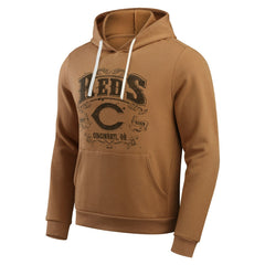 Cincinnati Reds Darius Rucker Collection Camp Fleece Pullover Hoodie - Tan