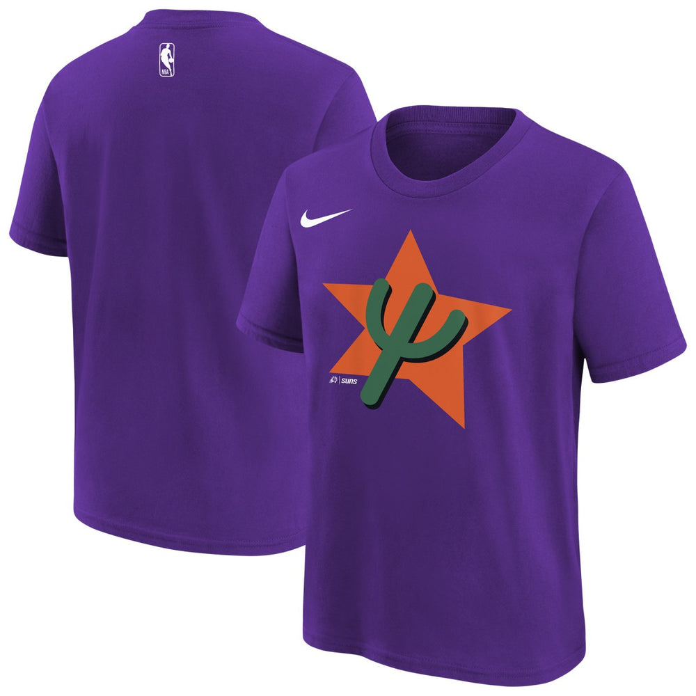 Phoenix Suns Youth 2025/26 City Edition Essential Logo T-Shirt - Purple | Nike sale