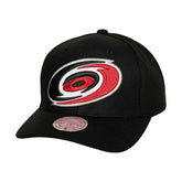 Carolina Hurricanes Mitchell & Ness Core Team Ground Pro Adjustable Hat Black
