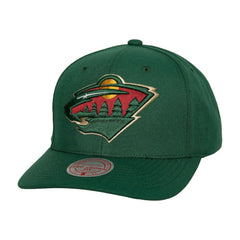 Minnesota Wild Mitchell & Ness Core Team Ground Pro Adjustable Hat Green