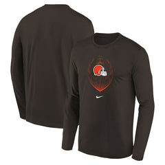 Cleveland Browns Preschool Legend Icon Long Sleeve T-Shirt - Brown | Nike online