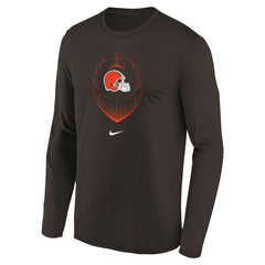 Cleveland Browns Preschool Legend Icon Long Sleeve T-Shirt - Brown | Nike online