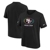San Francisco 49ers Youth 2024 NFL Crucial Catch T-Shirt - Black | Nike cheap