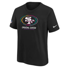 San Francisco 49ers Youth 2024 NFL Crucial Catch T-Shirt - Black | Nike cheap