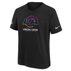 Los Angeles Rams Youth 2024 NFL Crucial Catch T-Shirt - Black | Nike on sale