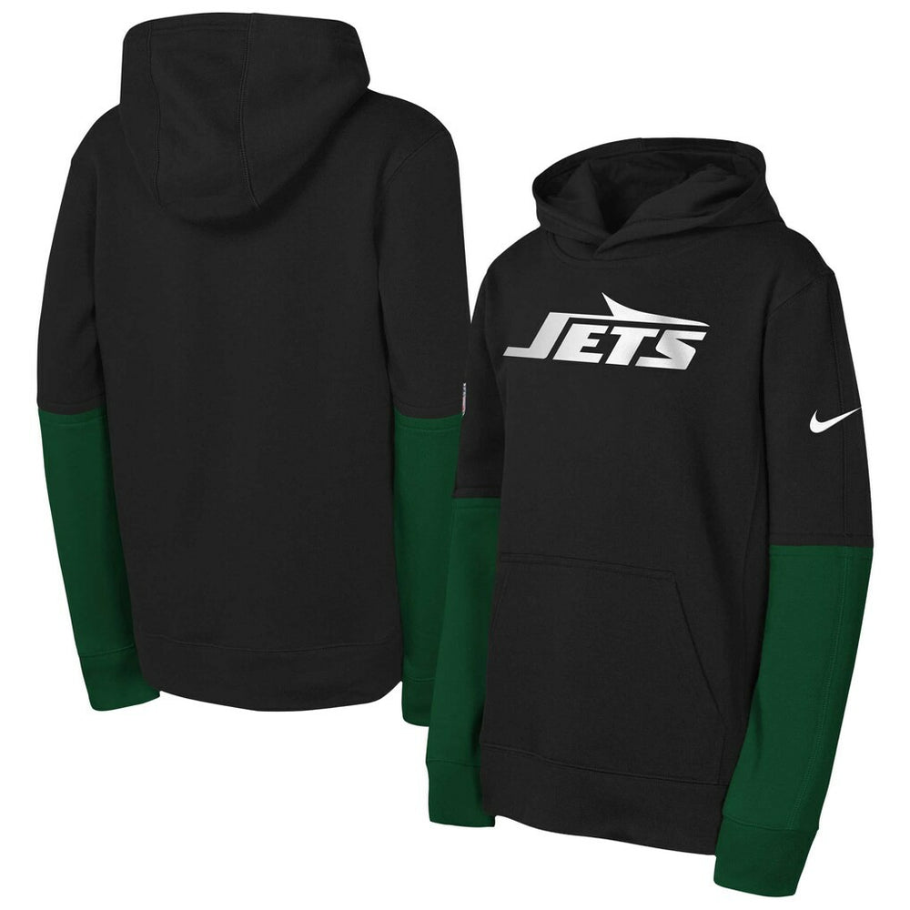 New York Jets Youth Club Pullover Hoodie - Black | Nike discount