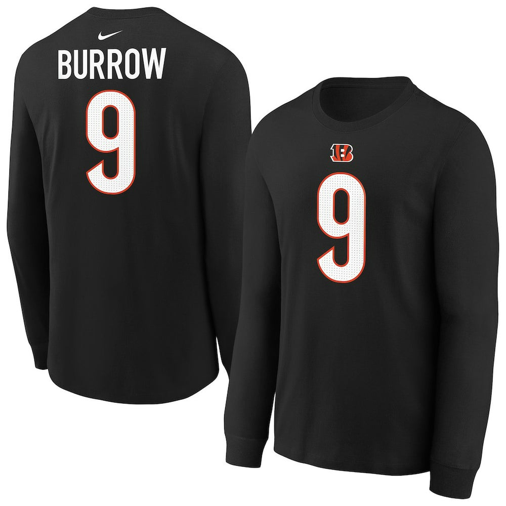 Joe Burrow Cincinnati Bengals Youth Player Name & Number Long Sleeve T-Shirt - Black | Nike discount