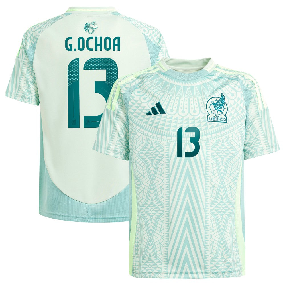 Guillermo Ochoa Mexico National Team Youth 2024 Away Replica Player Jersey - Green | Adidas discount