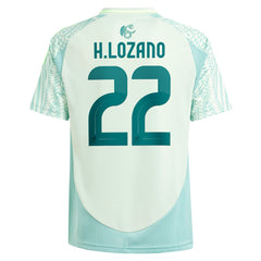 Hirving Lozano Mexico National Team Youth 2024 Away Replica Player Jersey - Green | Adidas shop