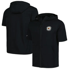 Baltimore Orioles Levelwear Recruit Short Sleeve Full-Zip Hoodie - Black