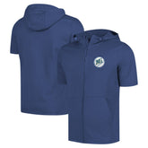 Seattle Mariners Levelwear Recruit Short Sleeve Full-Zip Hoodie - Royal