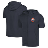 Houston Astros Levelwear Recruit Short Sleeve Full-Zip Hoodie - Navy