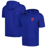 Philadelphia Phillies Levelwear Recruit Short Sleeve Full-Zip Hoodie - Royal