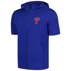 Philadelphia Phillies Levelwear Recruit Short Sleeve Full-Zip Hoodie - Royal