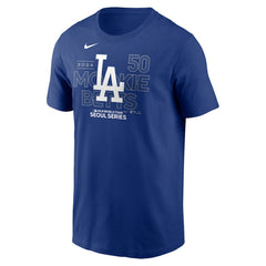 Mookie Betts Los Angeles Dodgers 2024 MLB World Tour Seoul Series Player Name & Number Event Stack T-Shirt - Royal | Nike