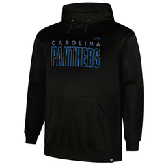 Carolina Panthers Big & Tall Fleece Pullover Hoodie - Black discount