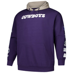 Dallas Cowboys Big & Tall Patched Out Pullover Hoodie - Purple for sale