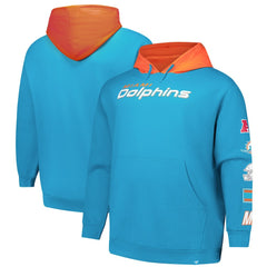 Miami Dolphins Big & Tall Patched Out Pullover Hoodie - Aqua online