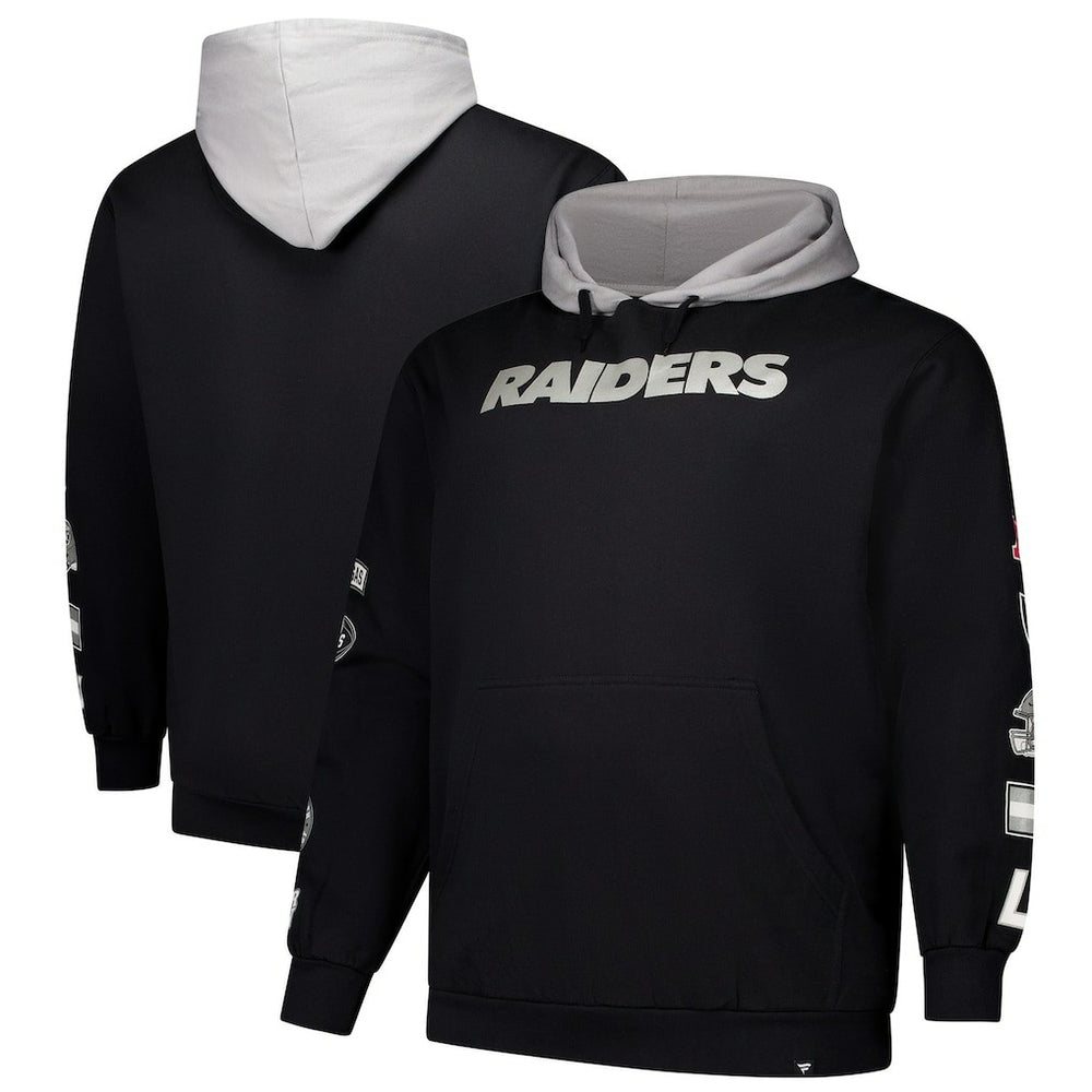 Las Vegas Raiders Big & Tall Patched Out Pullover Hoodie - Black outlet