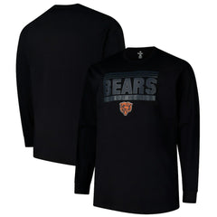 Chicago Bears Profile Big & Tall Pop Long Sleeve T-Shirt - Black outlet