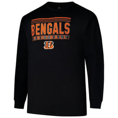 Cincinnati Bengals Profile Big & Tall Pop Long Sleeve T-Shirt - Black online