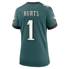 Jalen Hurts Philadelphia Eagles Women's Team Game Jersey - Midnight Green | Nike for sale