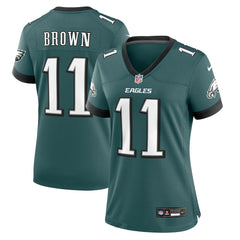 A.J. Brown Philadelphia Eagles Women's Team Game Jersey - Midnight Green | Nike sale