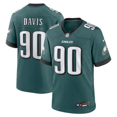 Jordan Davis Philadelphia Eagles Team Game Jersey - Midnight Green | Nike for sale