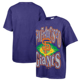 San Francisco Giants Women's Flashing Lights Boyfriend T-Shirt - Navy | 47 brand