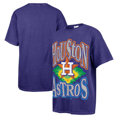 Houston Astros Women's Flashing Lights Boyfriend T-Shirt - Navy | 47 brand