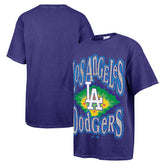 Los Angeles Dodgers Women's Flashing Lights Boyfriend T-Shirt - Navy | 47 brand