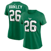 Saquon Barkley Philadelphia Eagles Women's Player Name & Number T-Shirt - Kelly Green | Nike for sale