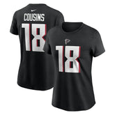 Kirk Cousins Atlanta Falcons Women's Player Name & Number T-Shirt - Black | Nike online